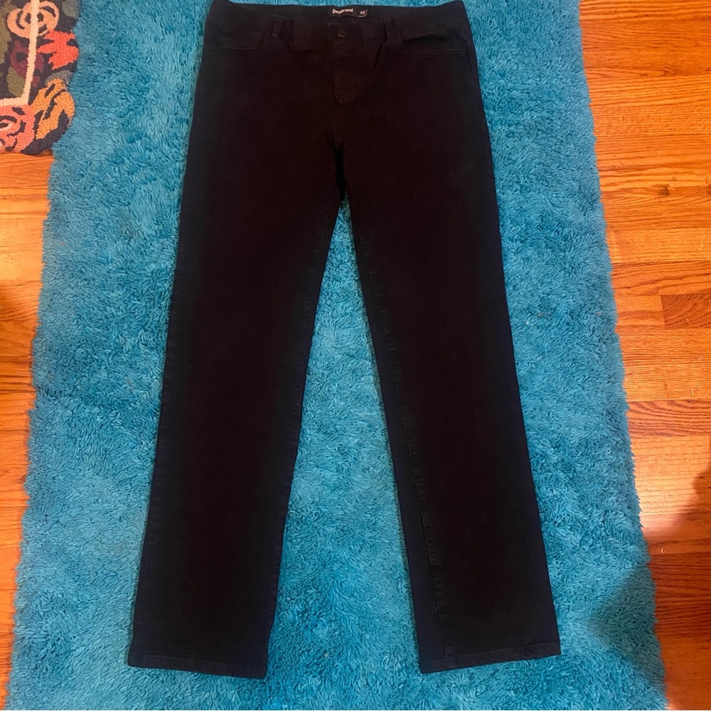 Betabrand Women's Midnight Black Straight Leg Jeans